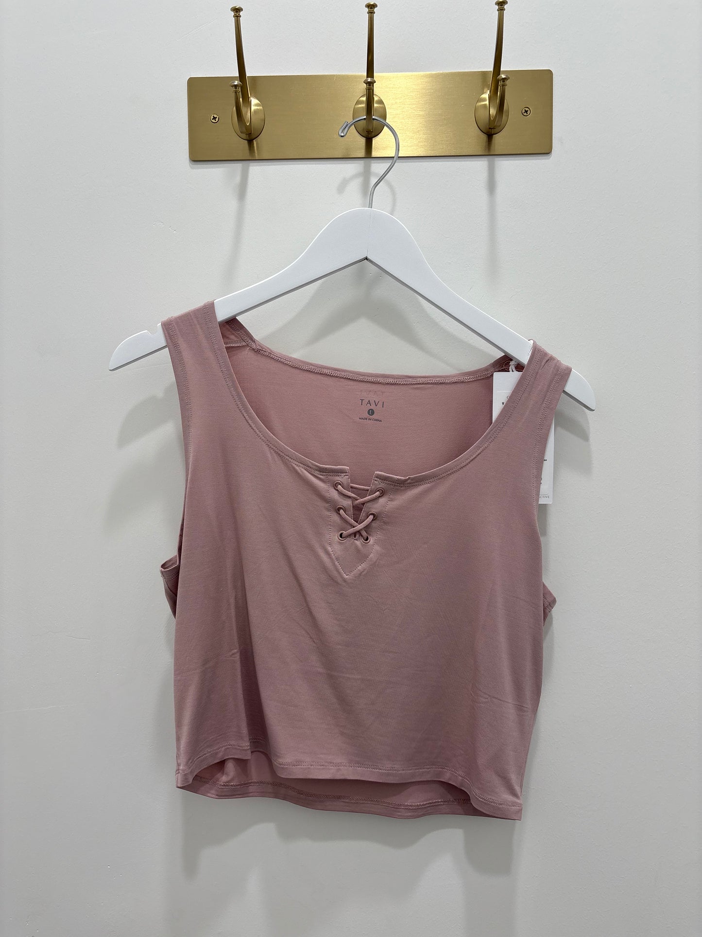 TAVI - Cropped Laced Up Tank