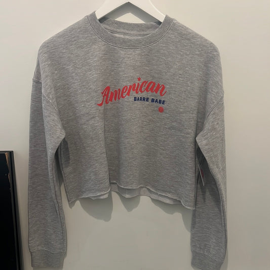 American Barre Babe Crop Sweatshirt