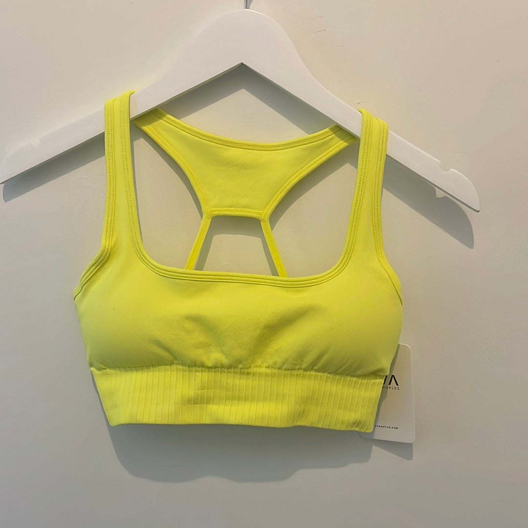 Seamless Sports Bra in Neon Yellow – Viva Peach official