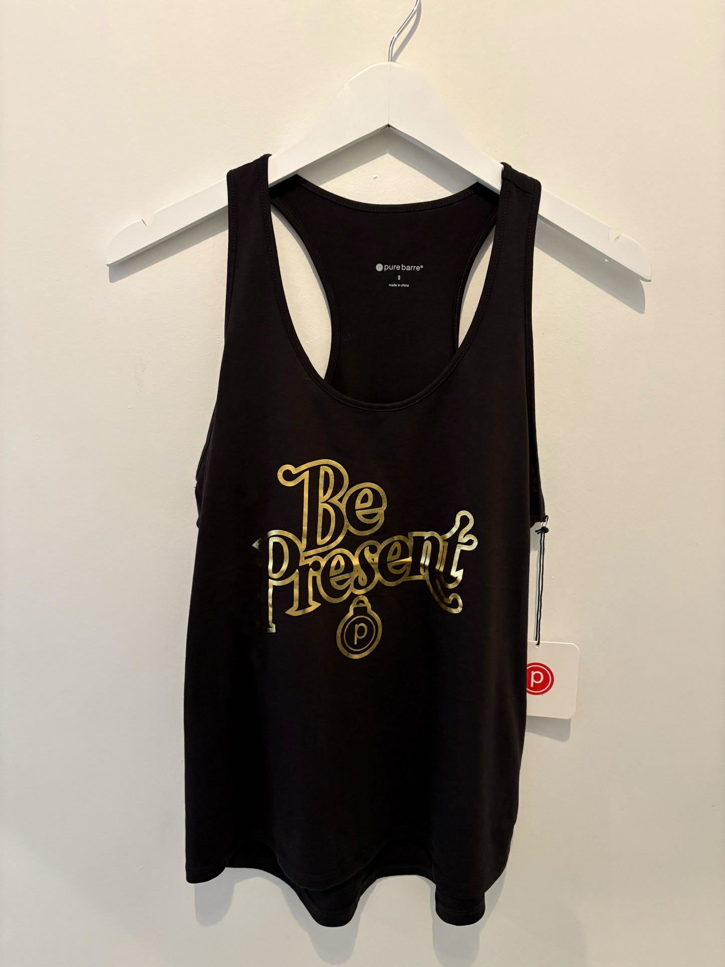 Be Present - Pure Barre Racerback Tank