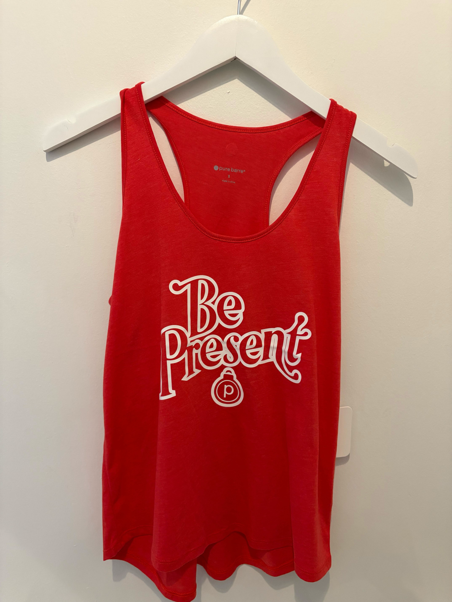 Be Present - Pure Barre Racerback Tank